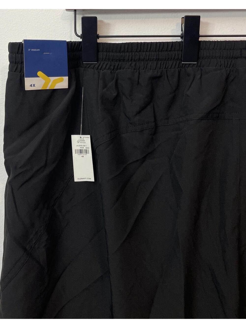 Old Navy Womens 4x Black Go-Dry Mid-Rise Elastic Waist Athletic Shorts! A4821 - Picture 6 of 6